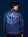 Our Universe Star Wars Ahsoka Dark & Light Side Patches Denim Jacket Our Universe Exclusive, BLUE, alternate