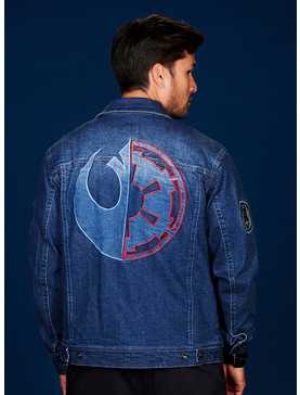 Our Universe Star Wars Ahsoka Dark & Light Side Patches Denim Jacket Our Universe Exclusive, , hi-res