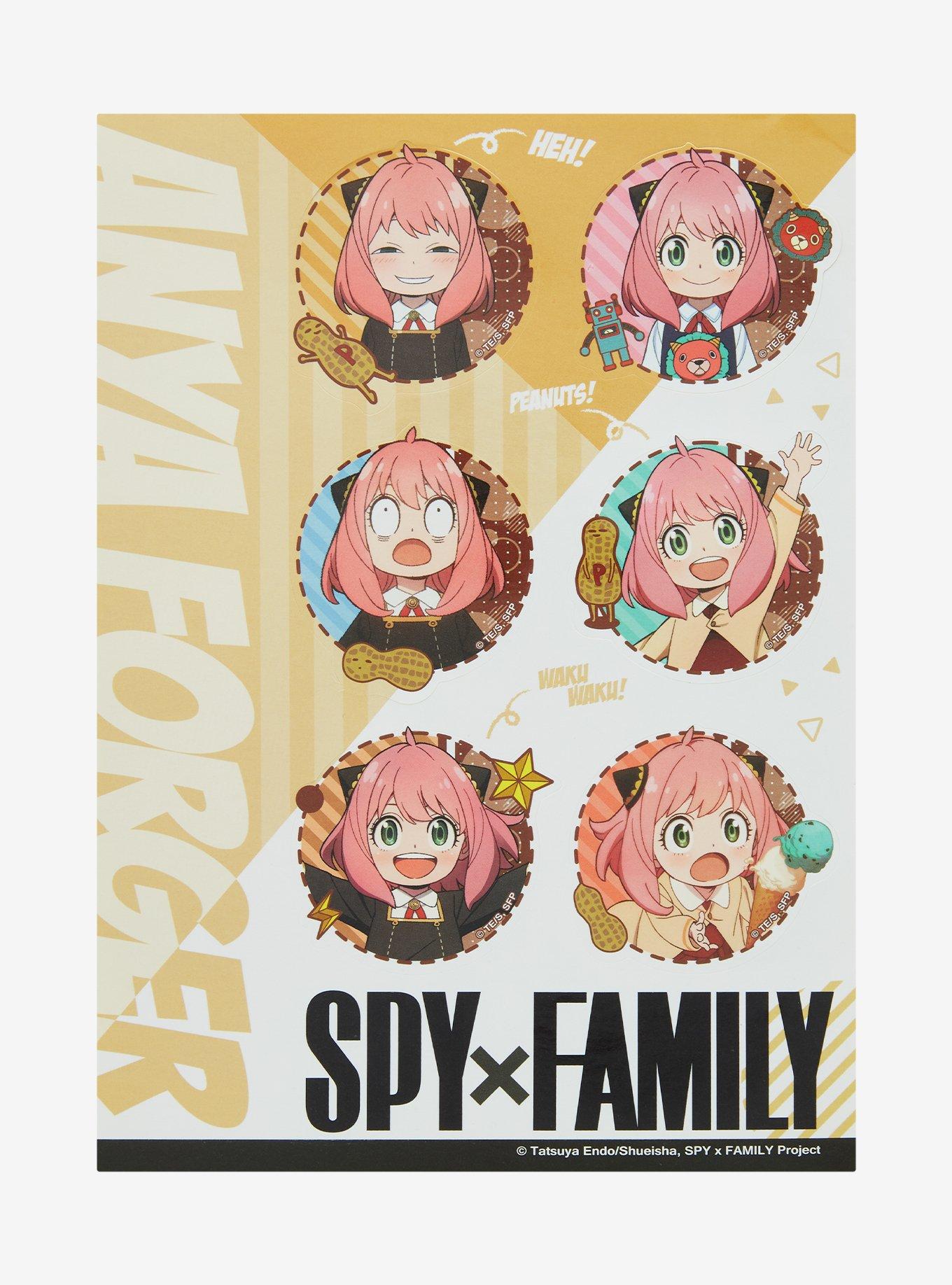 Spy x Family Anya Forger Portrait Sticker Sheet, , alternate