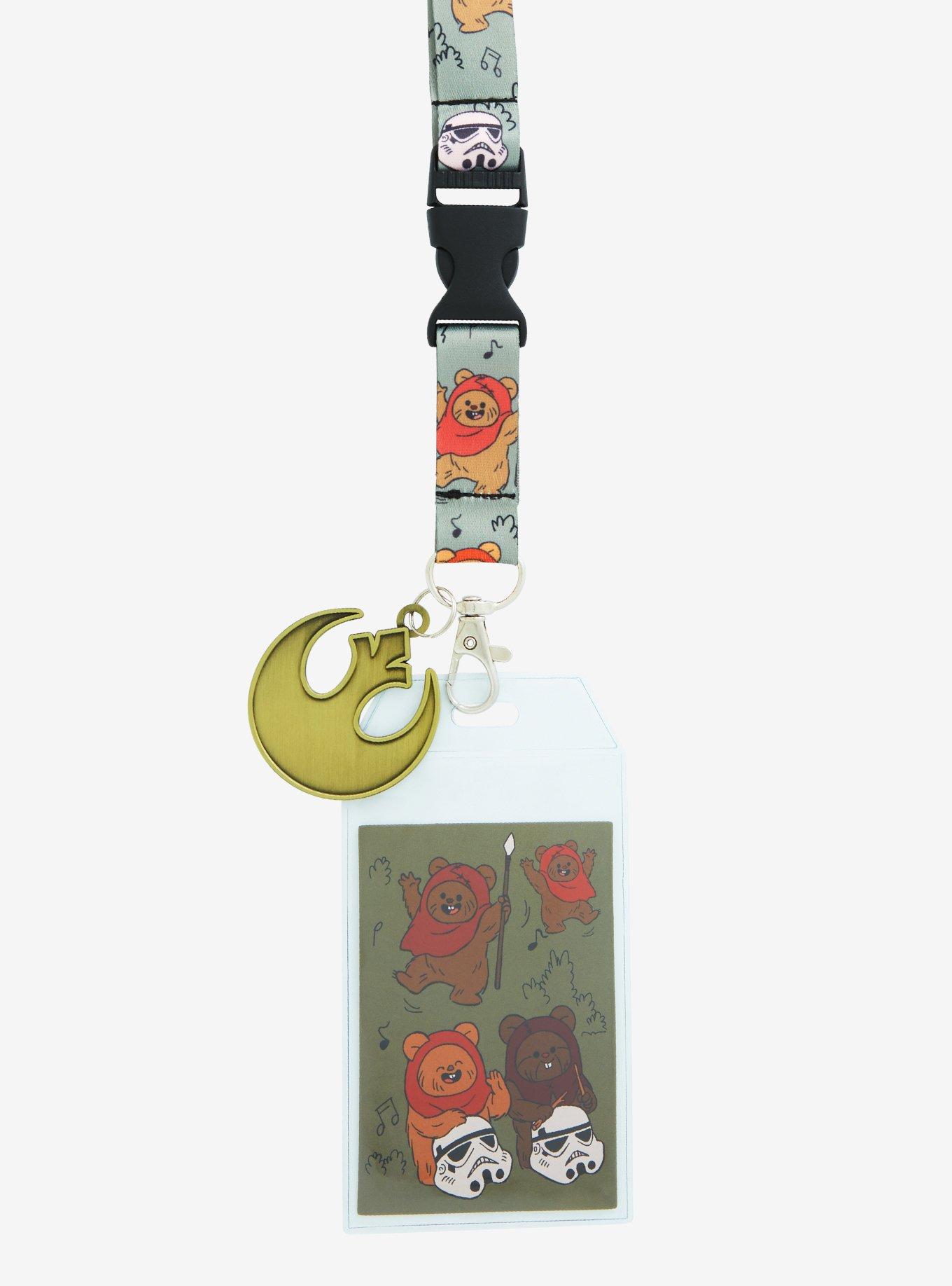 Star Wars Dancing Ewoks Allover Print Lanyard - BoxLunch Exclusive