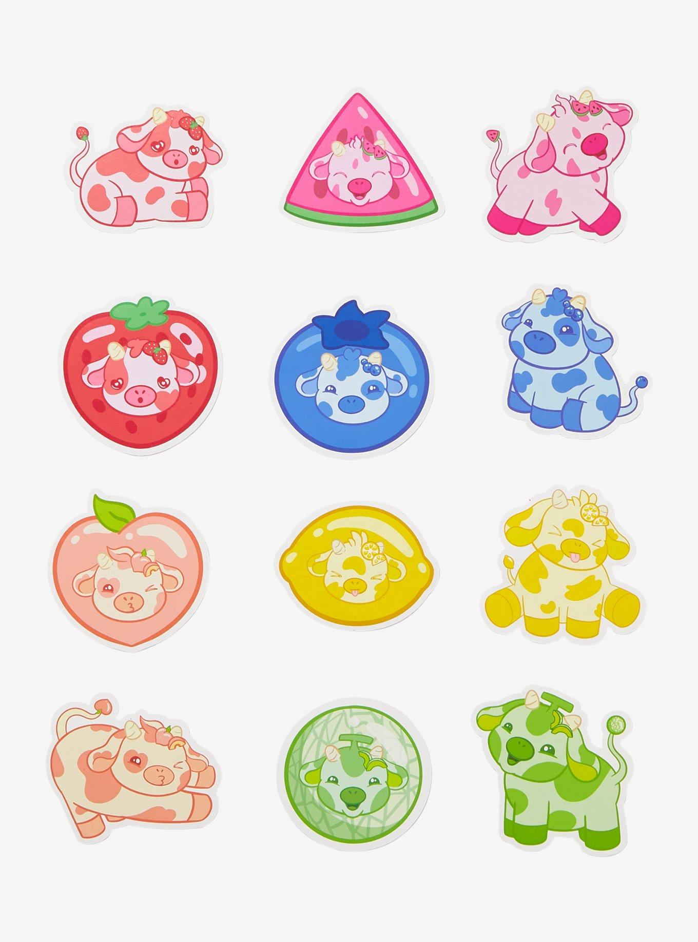 Fruit Cows Blind Box Sticker Pack - BoxLunch Exclusive, , alternate