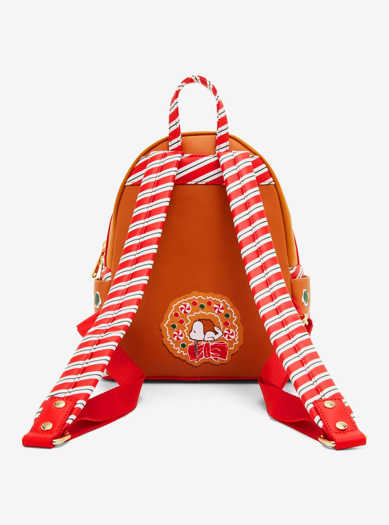 Loungefly Peanuts Snoopy & Woodstock Gingerbread Mini Backpack, , alternate