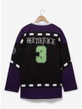 Beetlejuice Snake Hockey Jersey - BoxLunch Exclusive, BLACK, alternate