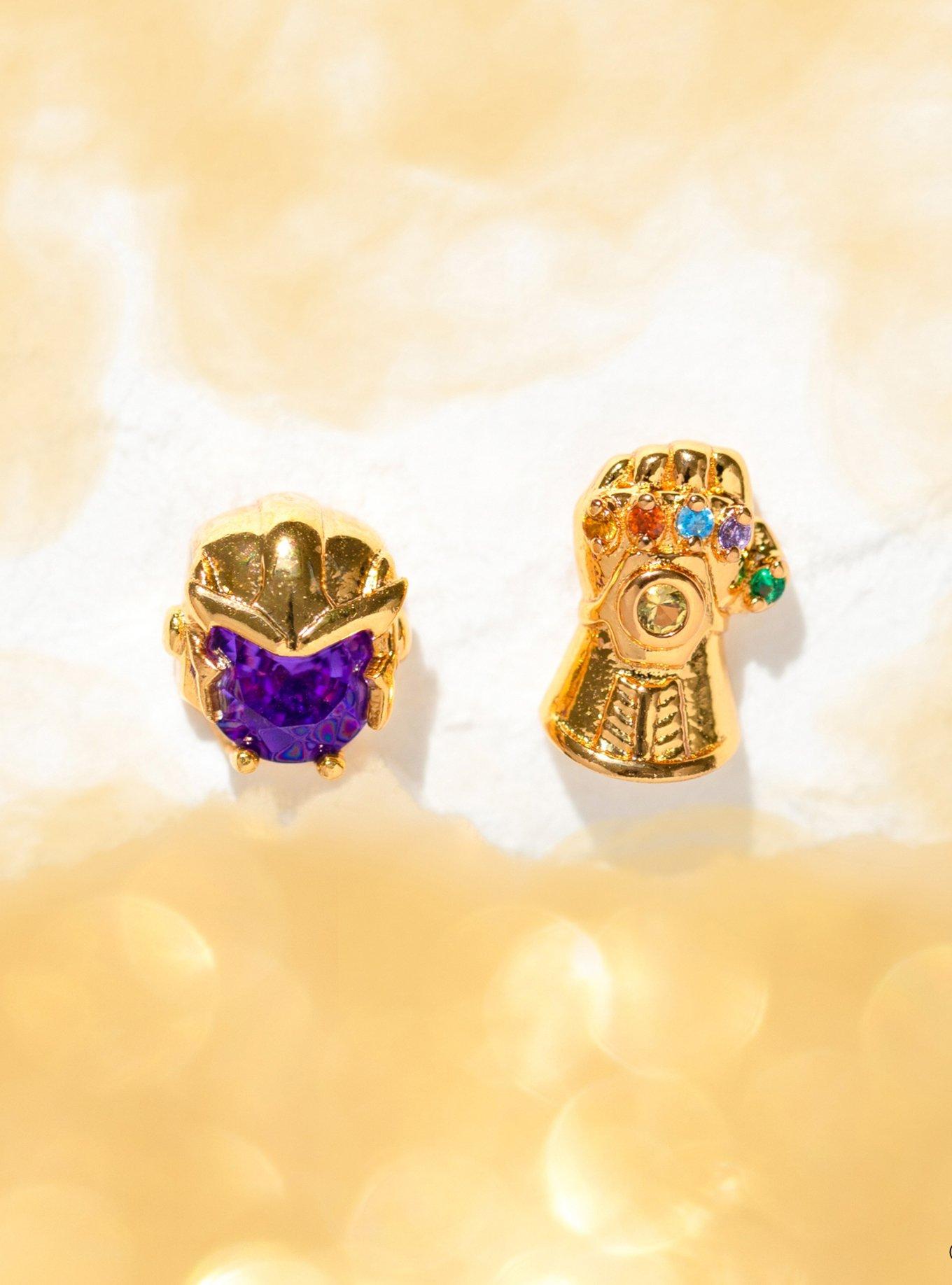Marvel X Girls Crew Thanos Mismatch Stud Earrings, , hi-res