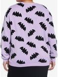 Sweet Society Purple Kawaii Bat Scuba Skater Skirt Plus Size, MULTI, alternate