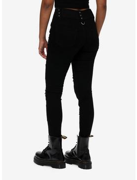 Cosmic Aura Black Witchy Icons Super Skinny Jeans, , hi-res