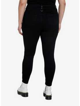 Cosmic Aura Black Witchy Icons Super Skinny Jeans Plus Size, , hi-res