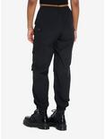 Black Cargo Jogger Pants, BLACK, alternate
