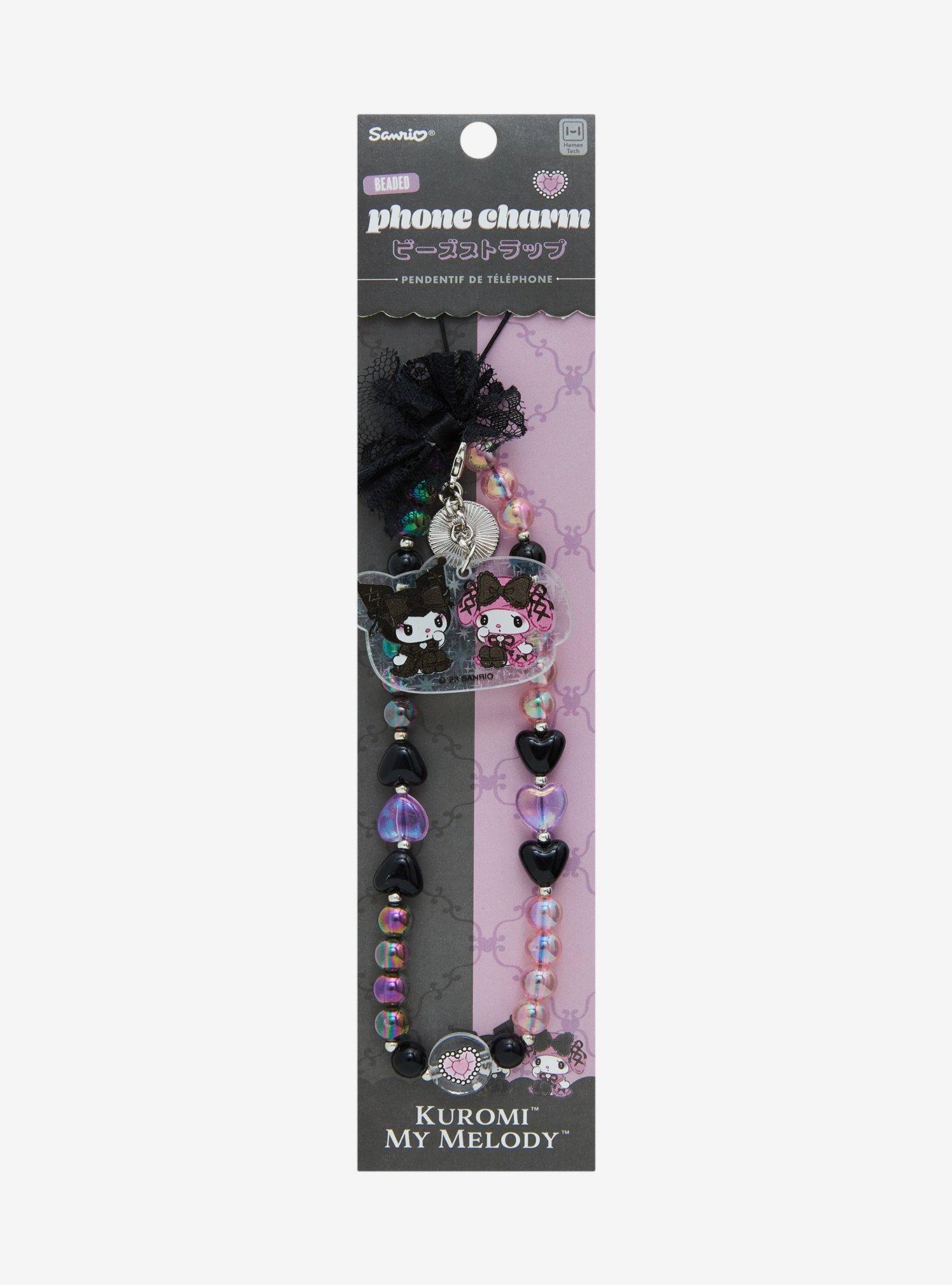 Kuromi & My Melody Lolita Wristlet Phone Charm, , alternate