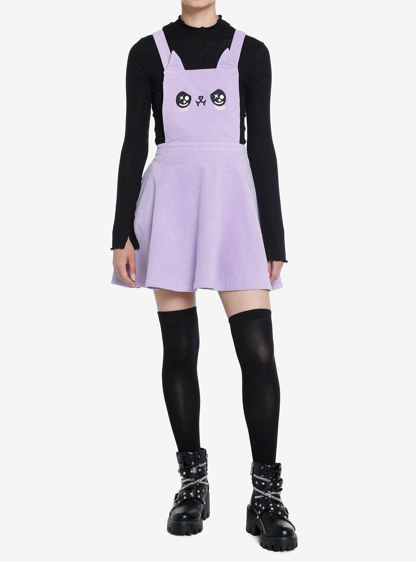 Sweet Society Kawaii Bat Corduroy Skirtall, LILAC, alternate