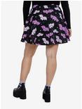 Sweet Society Purple Kawaii Bat Scuba Skater Skirt Plus Size, LILAC, alternate
