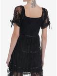Cosmic Aura Black Lace Babydoll Tiered Dress, BLACK, alternate