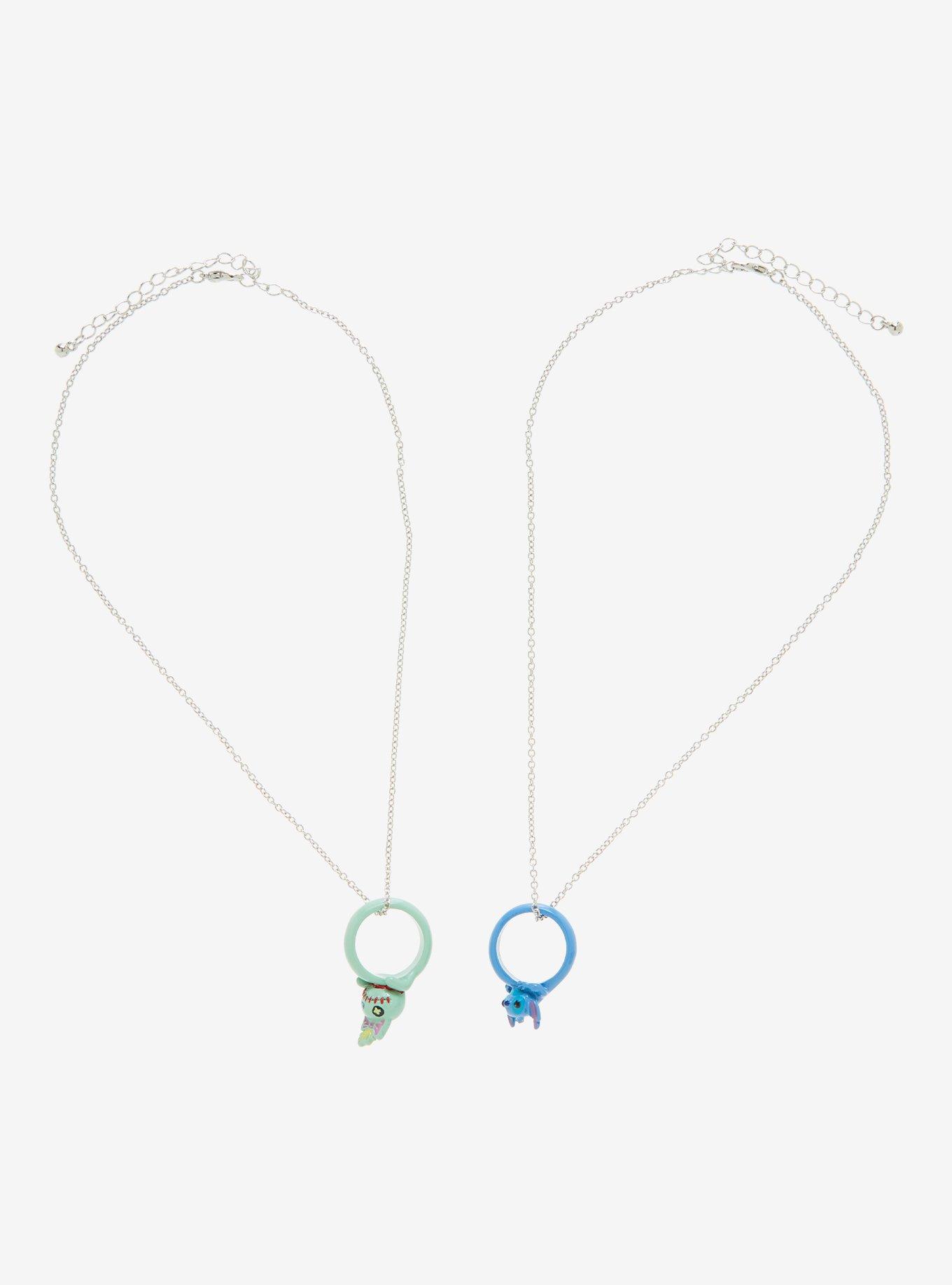 Disney Lilo & Stitch Scrump Stitch Ring Best Friend Necklace Set, , alternate