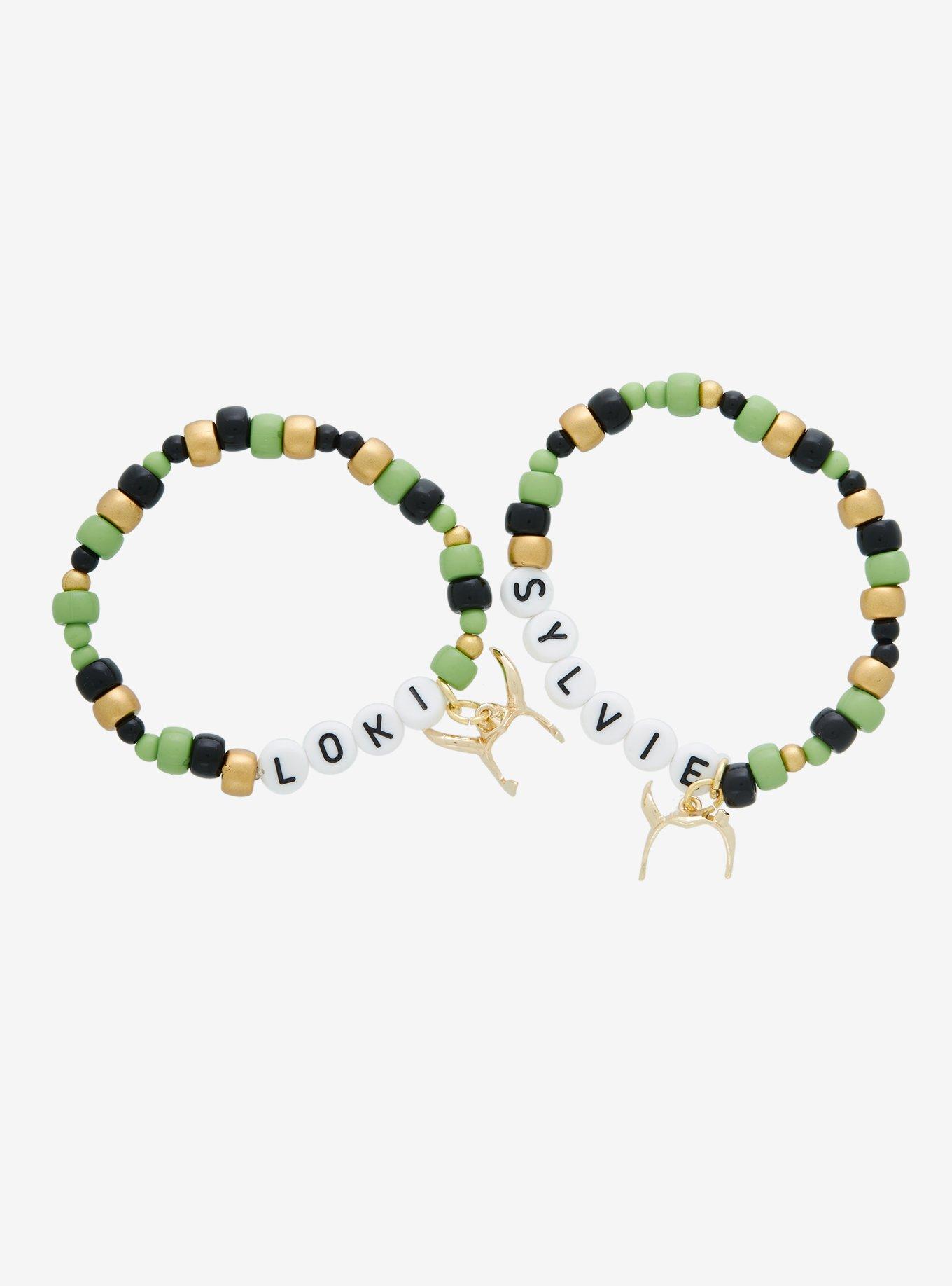 Marvel Loki Sylvie Best Friend Beaded Bracelet Set, , alternate