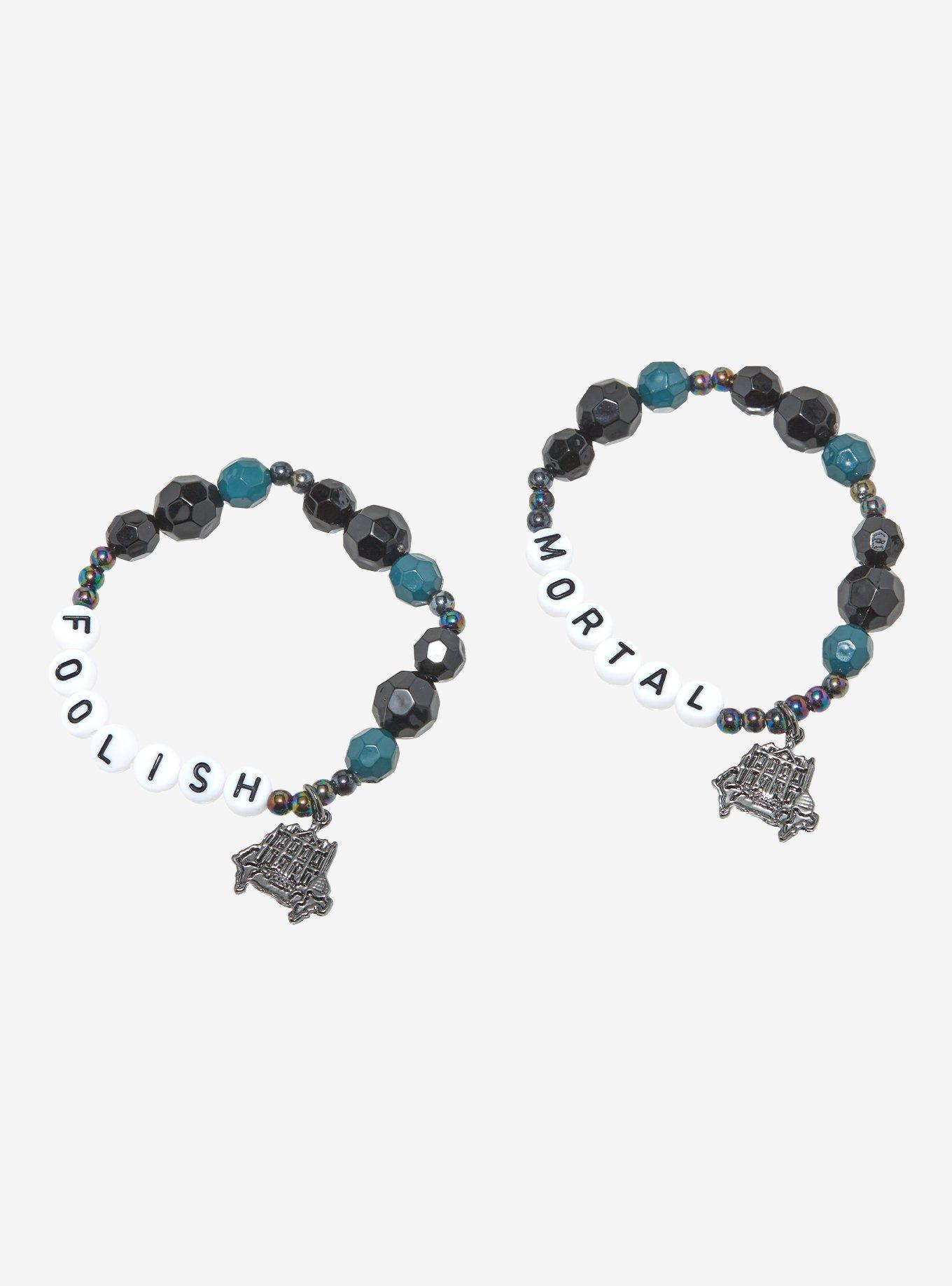 Disney The Haunted Mansion Foolish Mortals Best Friend Beaded Bracelet Set, , alternate