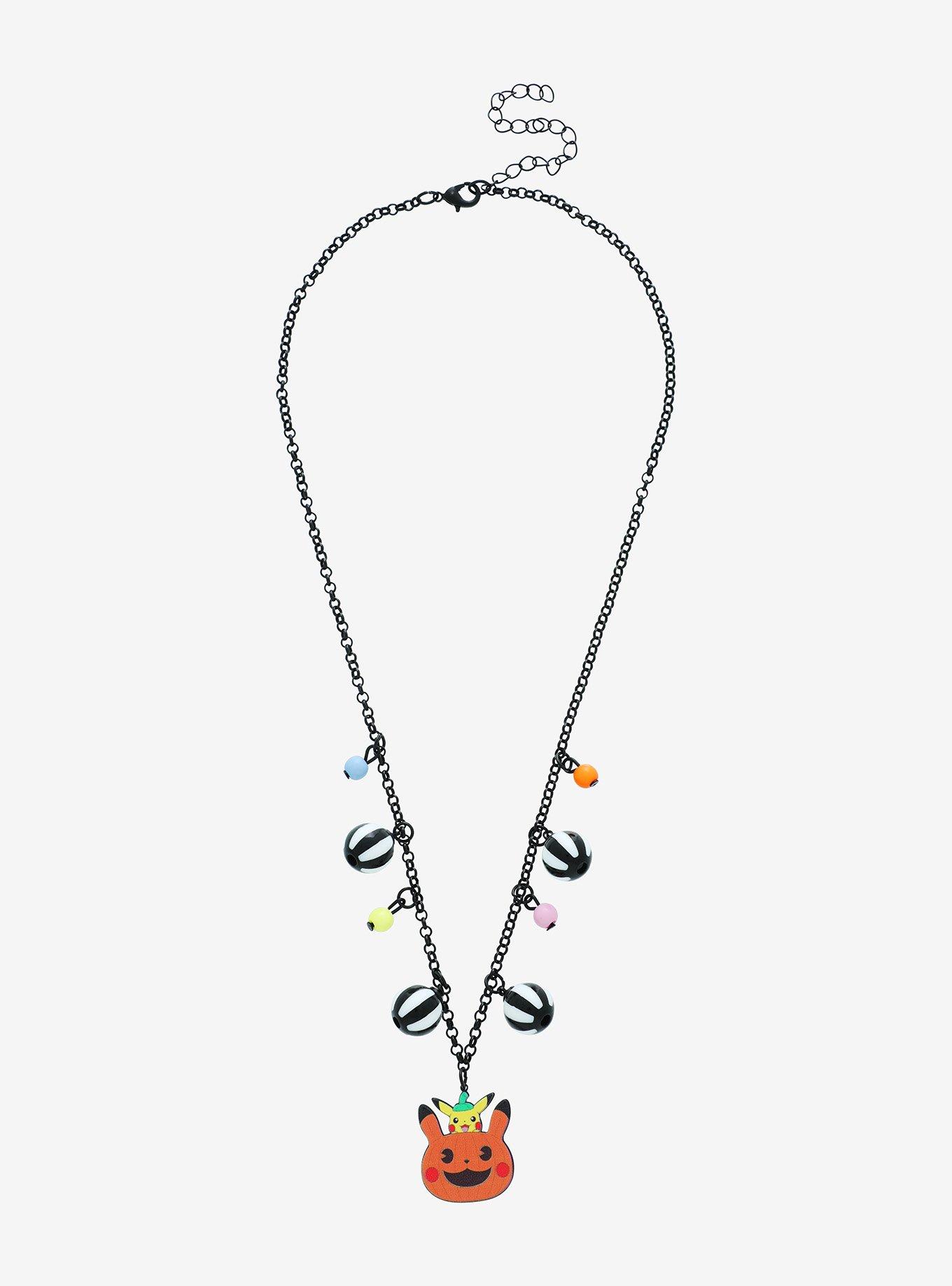 Pokemon Pikachu Pumpkin Charm Necklace, , hi-res