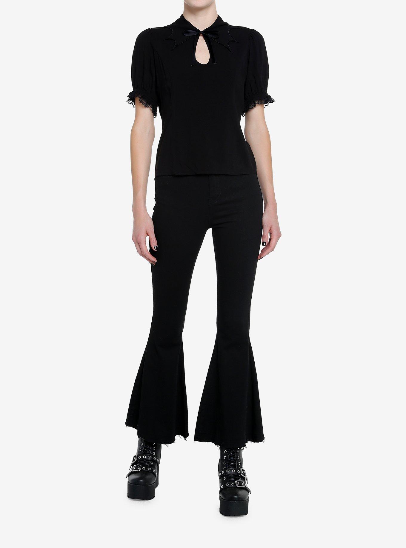 Cosmic Aura Bat Wing Collar Girls Top, , hi-res