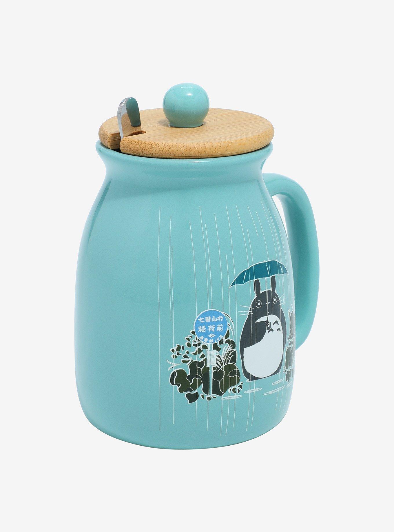 Studio Ghibli My Neighbor Totoro Umbrella Totoro Lidded Mug with Spoon - BoxLunch Exclusive, , alternate