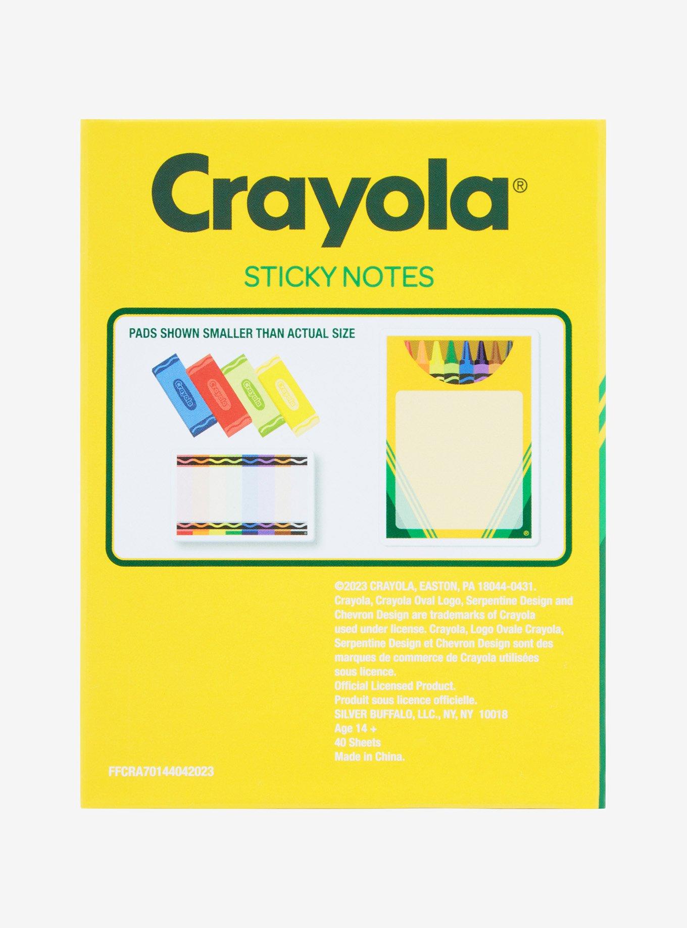 Crayola Crayons Sticky Note Set, , alternate