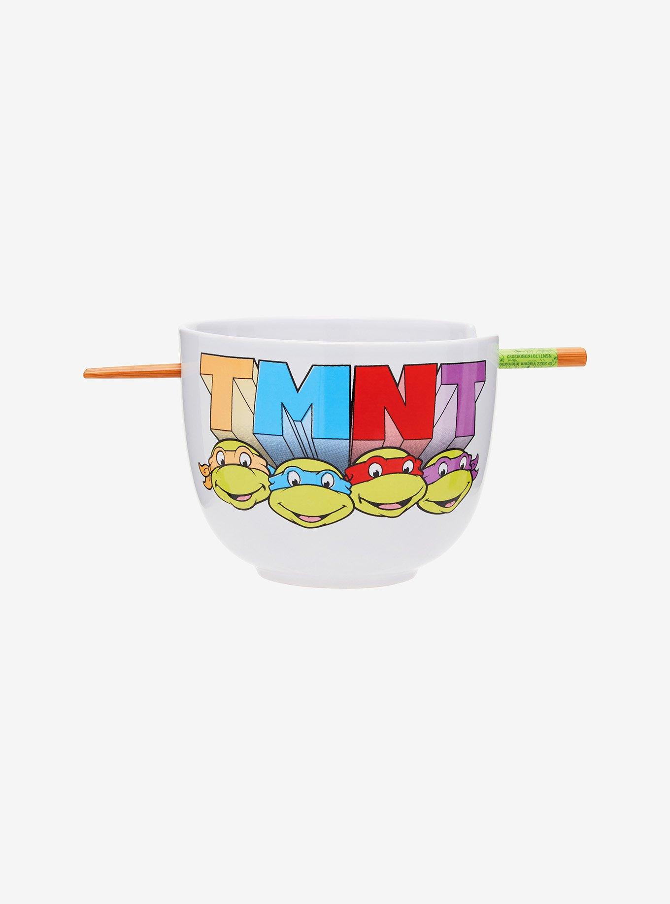 Teenage Mutant Ninja Turtles Faces Ramen Bowl with Chopsticks , , alternate