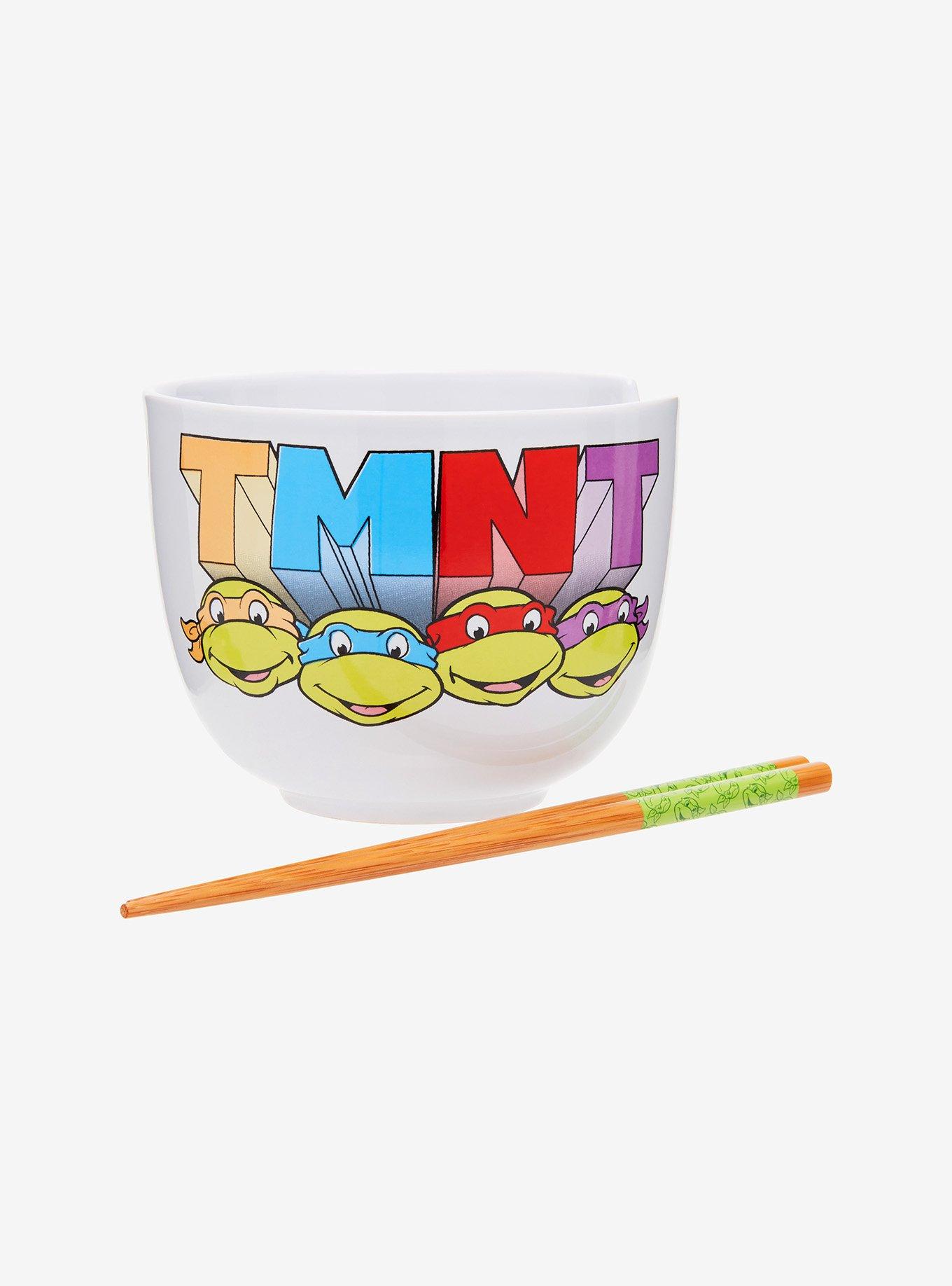 Teenage Mutant Ninja Turtles Faces Ramen Bowl with Chopsticks , , alternate