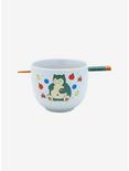 Pokémon Snorlax and Fruits Ramen Bowl with Chopsticks, , alternate
