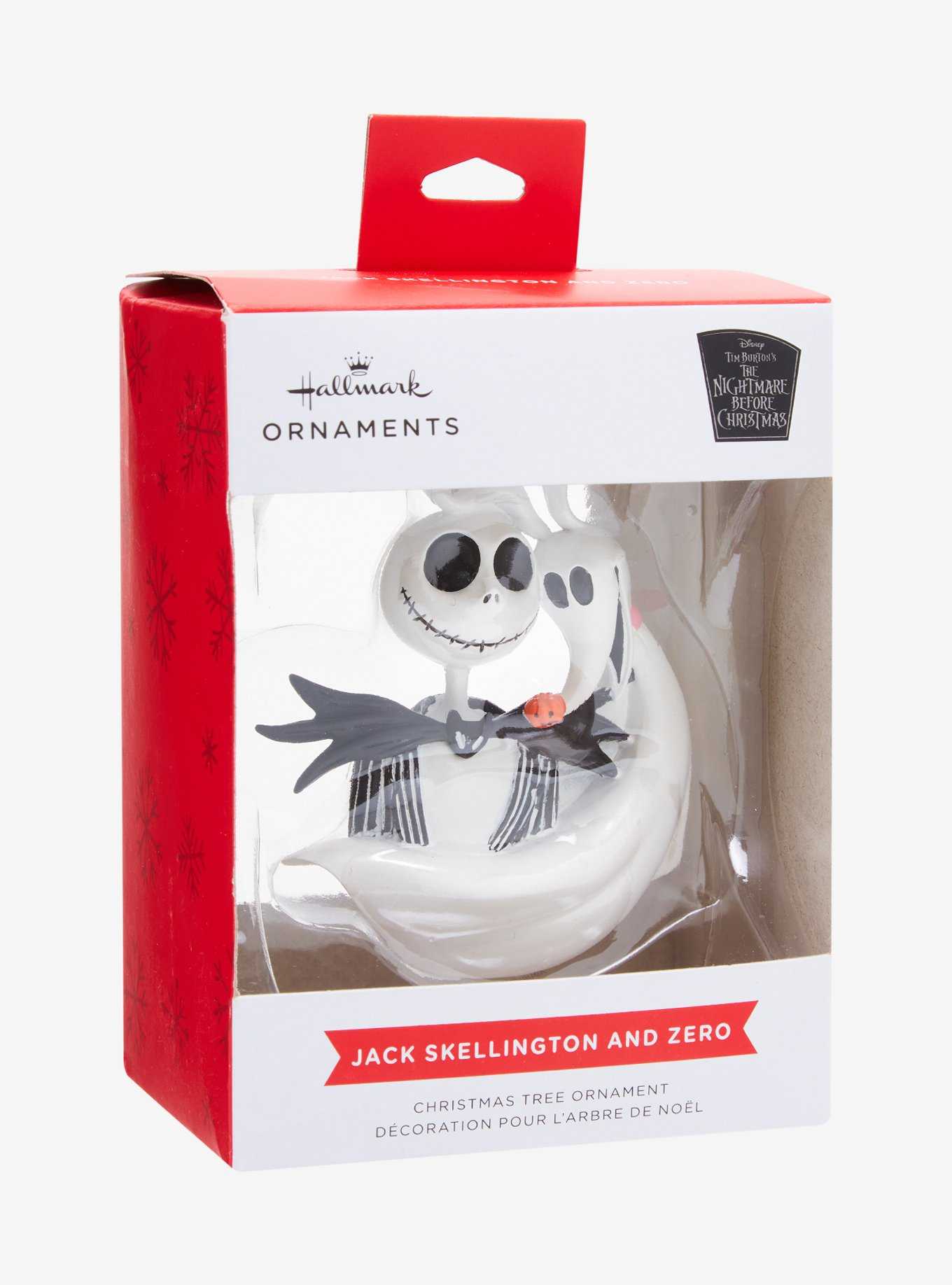 Hallmark Ornaments Disney The Nightmare Before Christmas Jack Skellington & Zero Ornament, , hi-res
