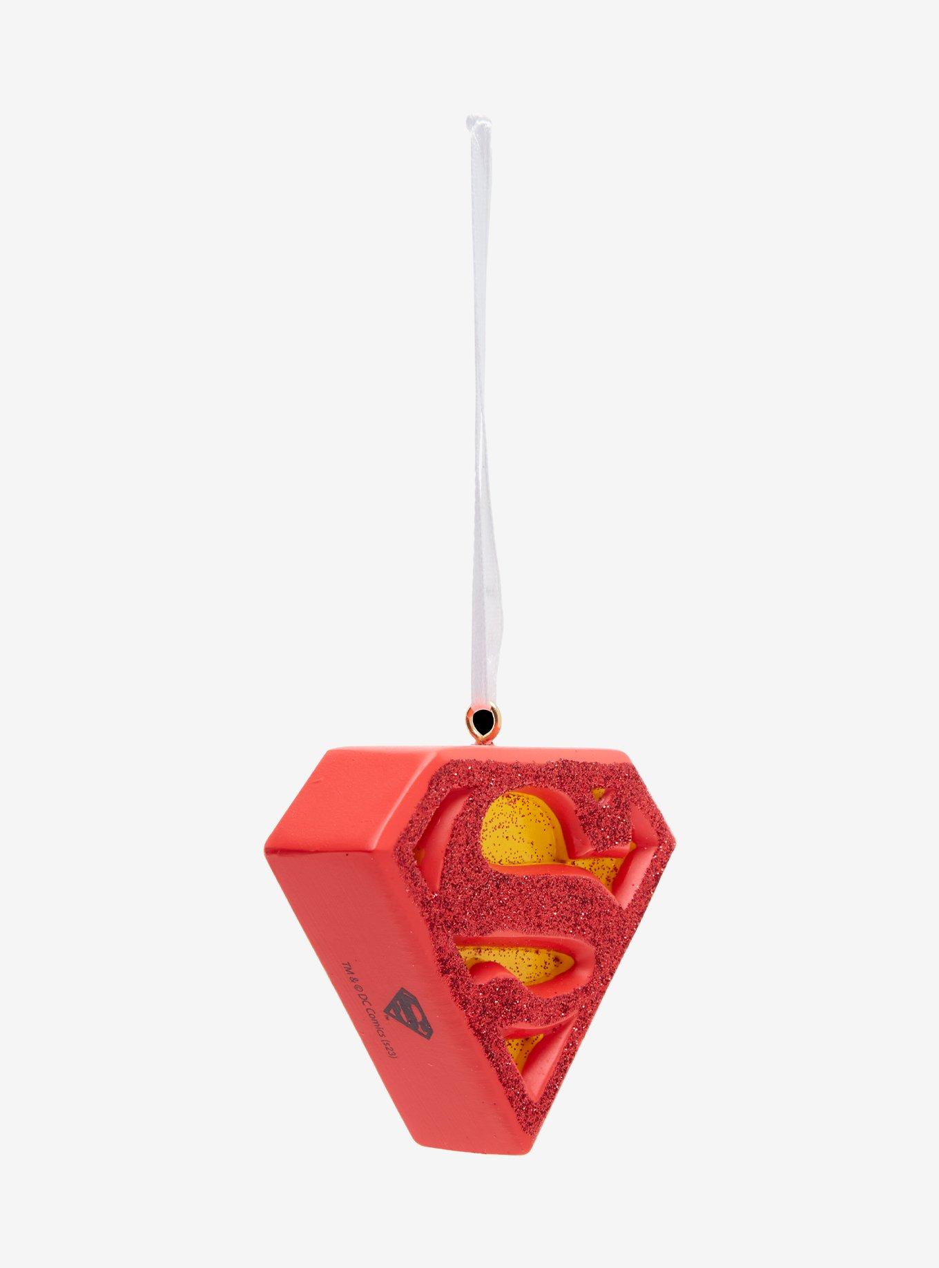 Hallmark Ornaments DC Comics Superman Glitter Logo Ornament, , alternate