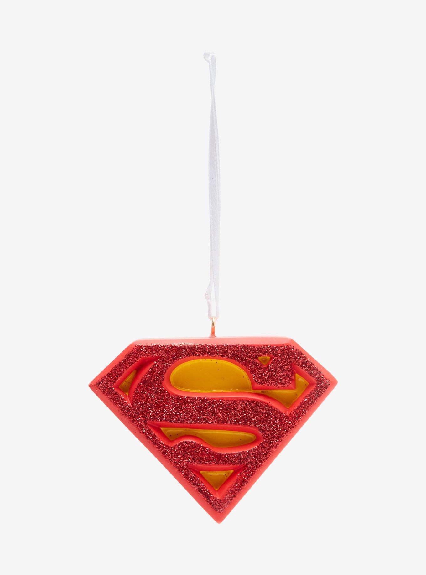 Hallmark Ornaments DC Comics Superman Glitter Logo Ornament, , alternate
