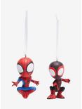Hallmark Ornaments Marvel Spidey and His Amazing Friends Spider-Man & Miles Morales Ornament Set, , alternate