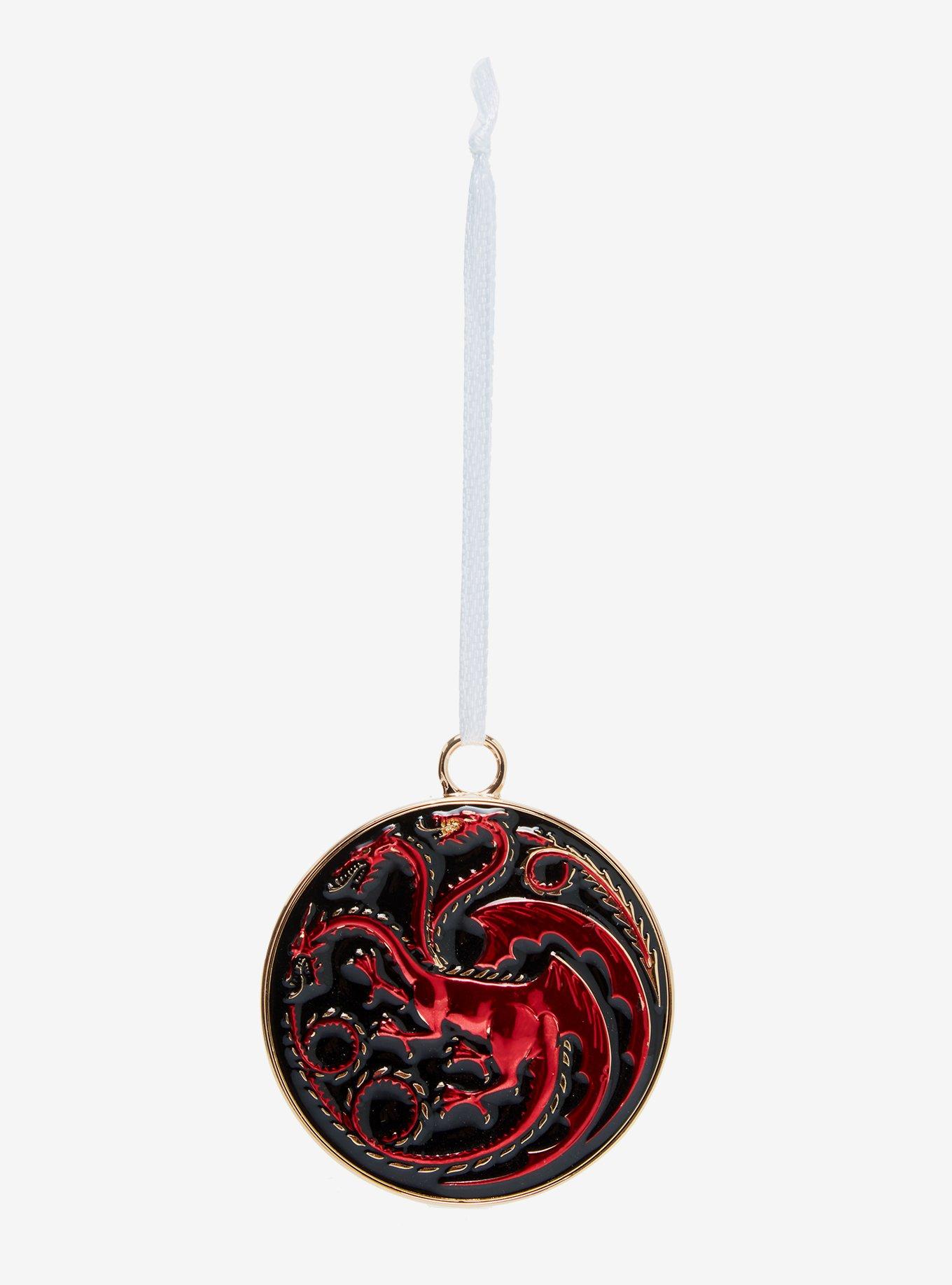 Hallmark Ornaments Game of Thrones: House of the Dragon House Targaryen Crest Premium Ornament, , alternate