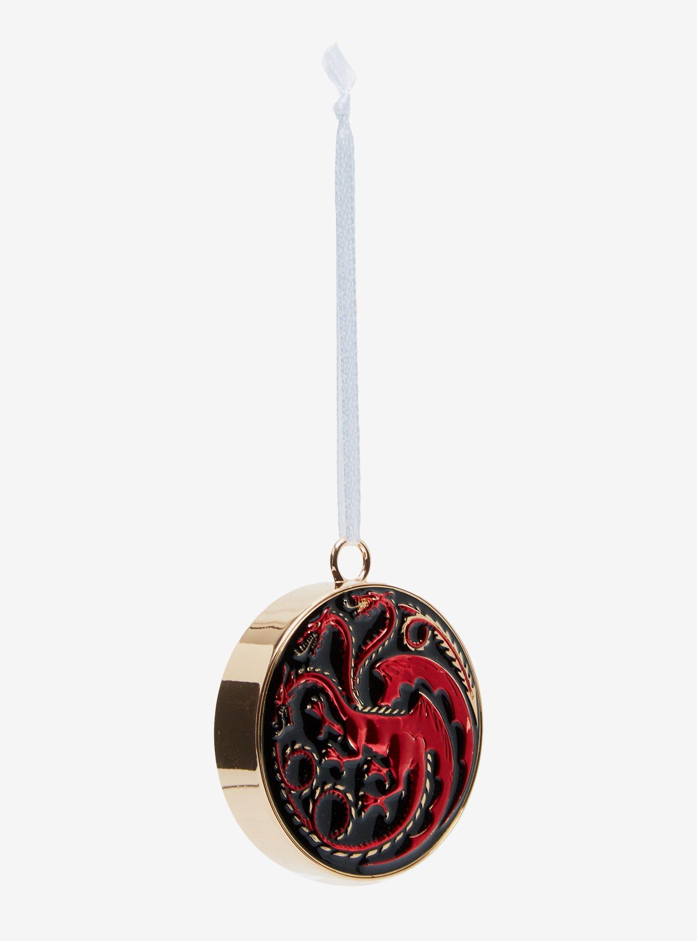 Hallmark Ornaments Game of Thrones: House of the Dragon House Targaryen Crest Premium Ornament, , alternate