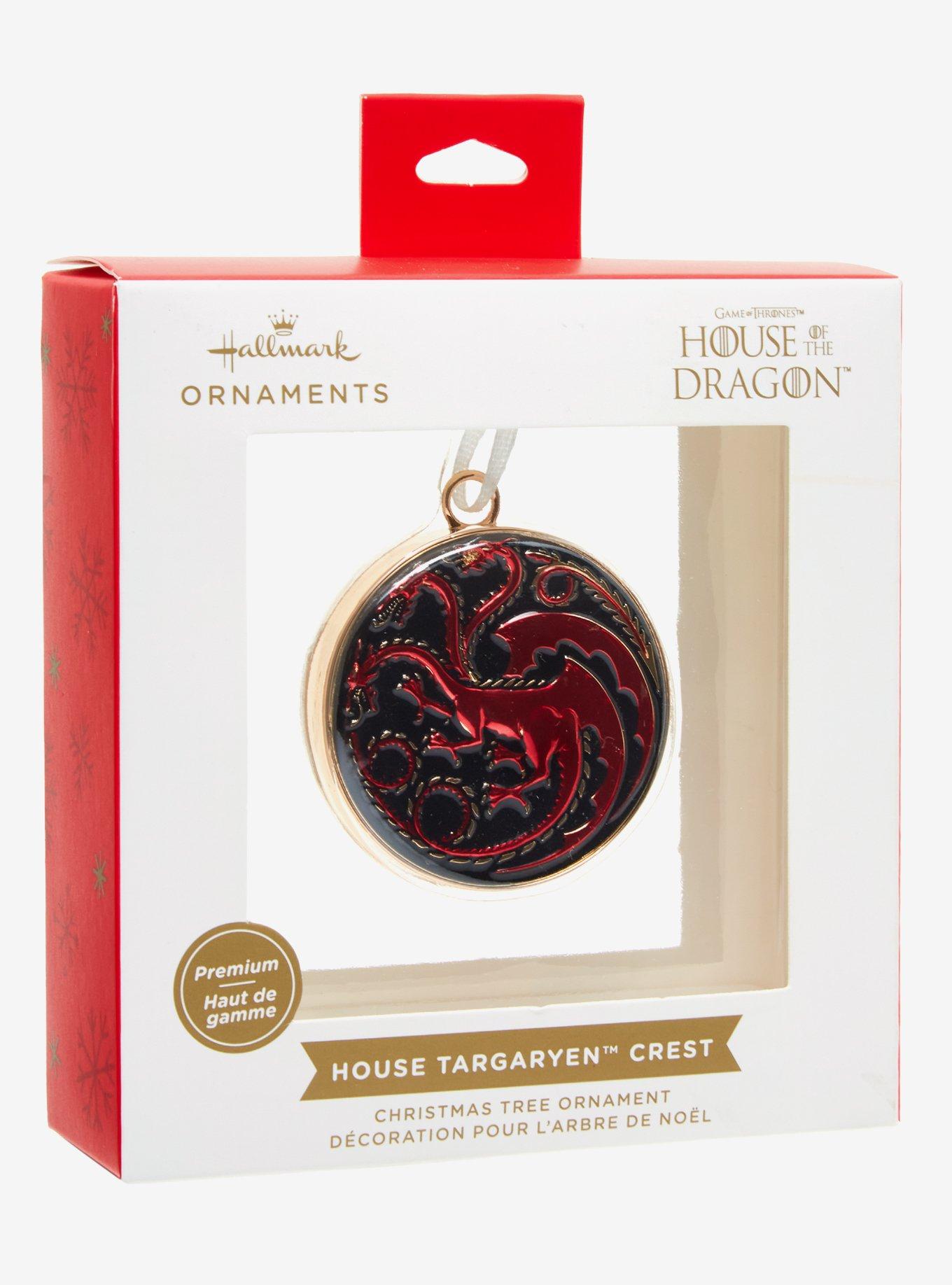 Hallmark Ornaments Game of Thrones: House of the Dragon House Targaryen Crest Premium Ornament, , alternate
