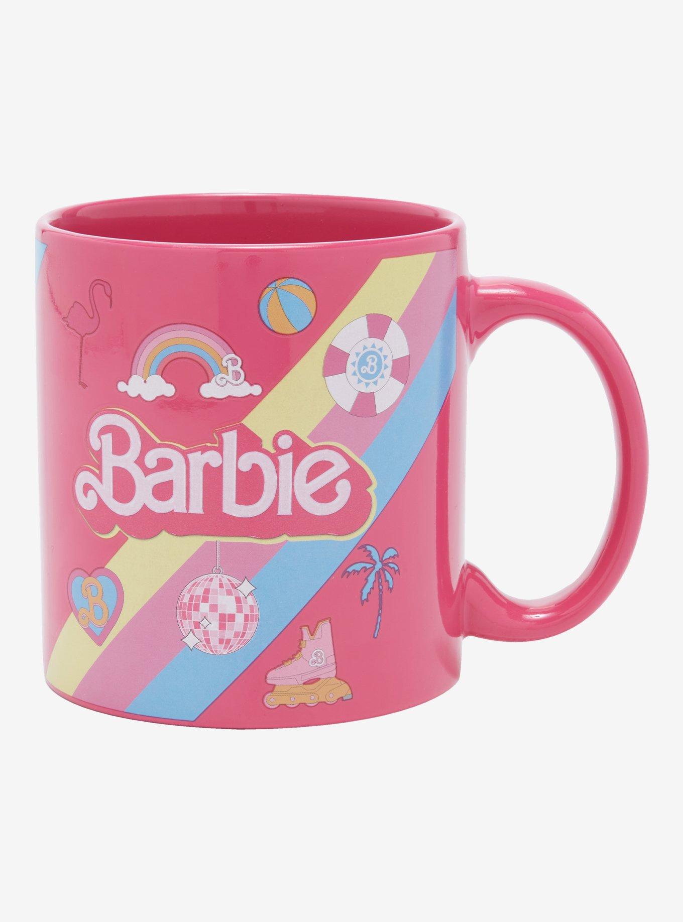 Barbie Colorful Icons Mug - BoxLunch Exclusive, , alternate
