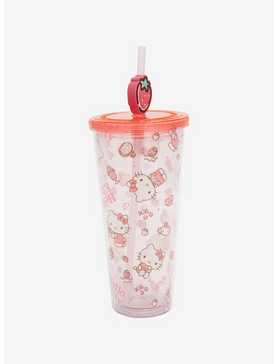 Sanrio Hello Kitty Strawberry Desserts Carnival Cup with Straw Charm, , hi-res