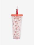 Sanrio Hello Kitty Strawberry Desserts Carnival Cup with Straw Charm, , alternate