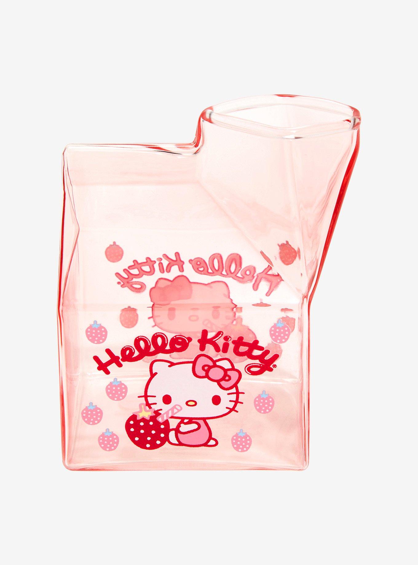 Hello Kitty Strawberry Glass Milk Carton, , alternate