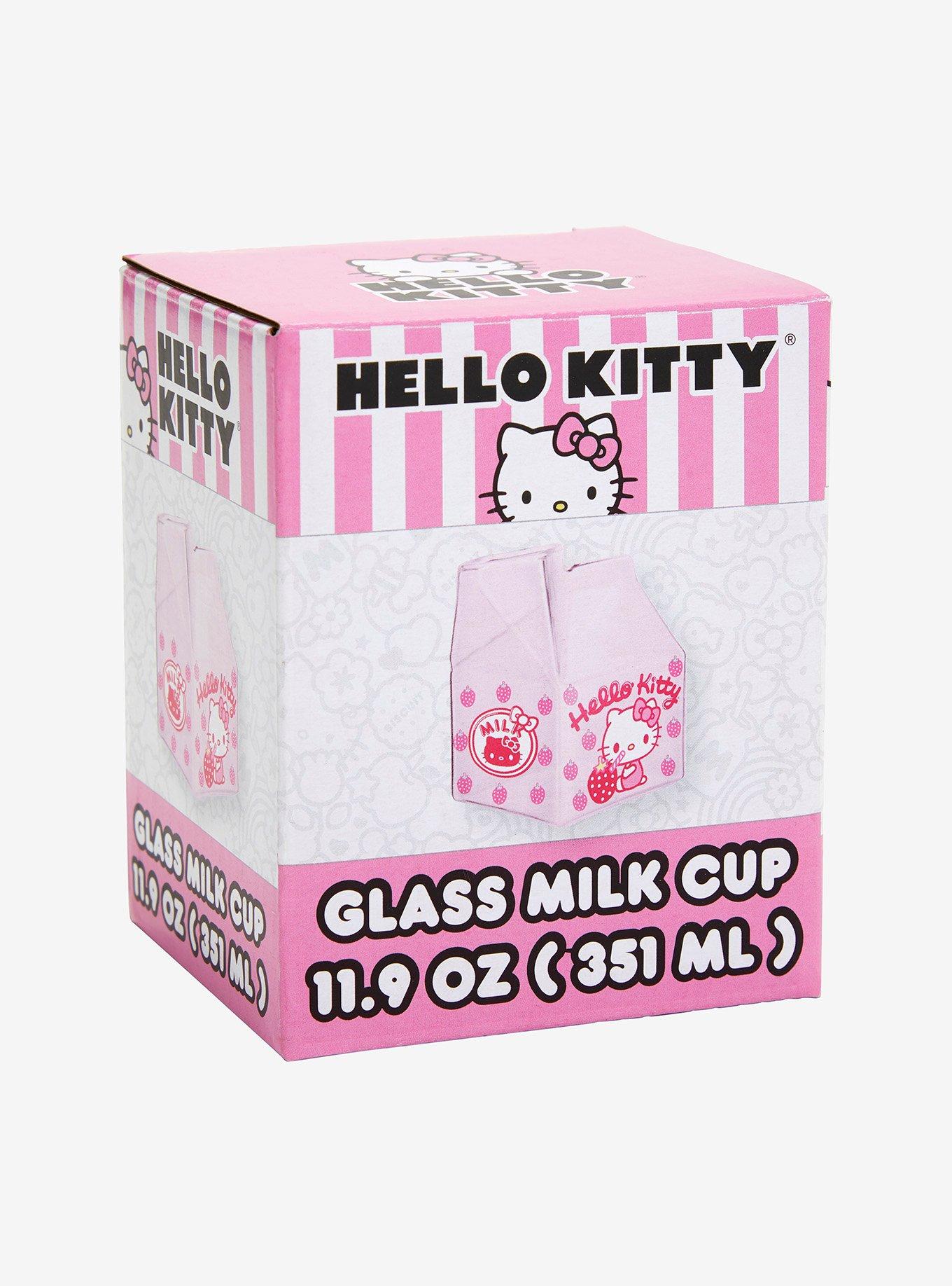 Hello Kitty Strawberry Glass Milk Carton, , alternate