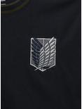 Attack on Titan Scout Regiment Symbol T-Shirt - BoxLunch Exclusive, BLACK, alternate