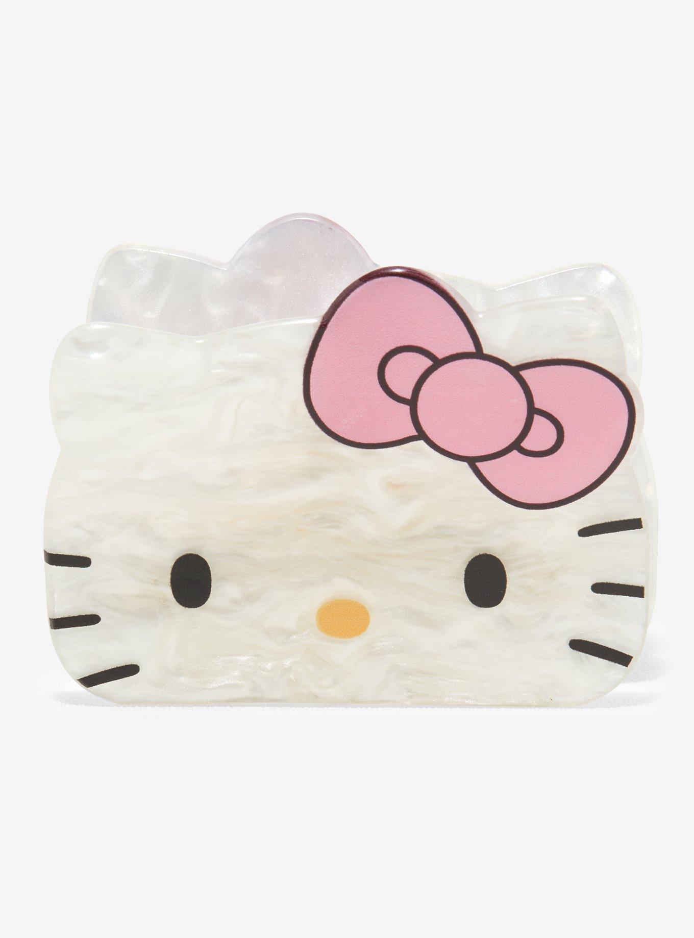 Hello Kitty Face Pearlescent Claw Hair Clip, , alternate