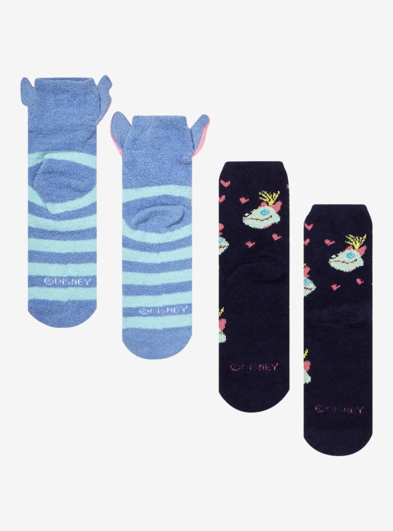 Disney Lilo & Stitch Scrump & Stitch Fuzzy Socks 2 Pair, , alternate