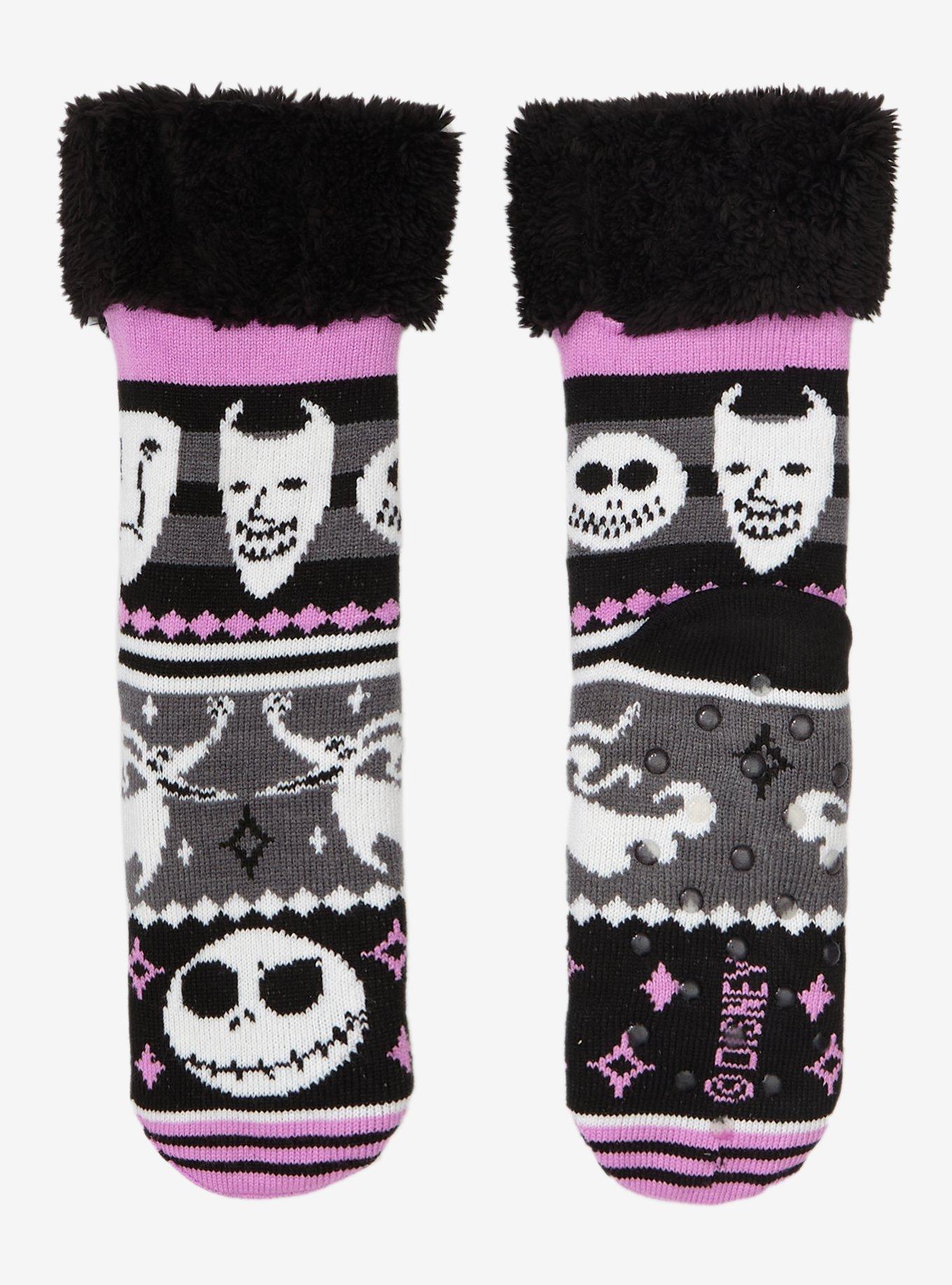 The Nightmare Before Christmas Citizens Fair Isle Cozy Socks, , alternate