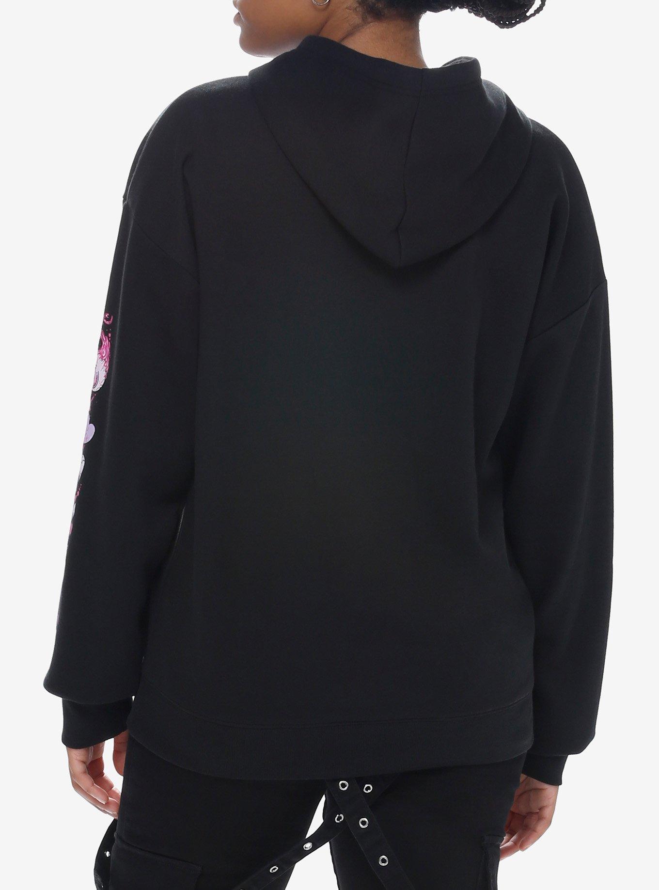 Devil Lamb Girls Hoodie By Pinku Kult, PINK  PURPLE, alternate