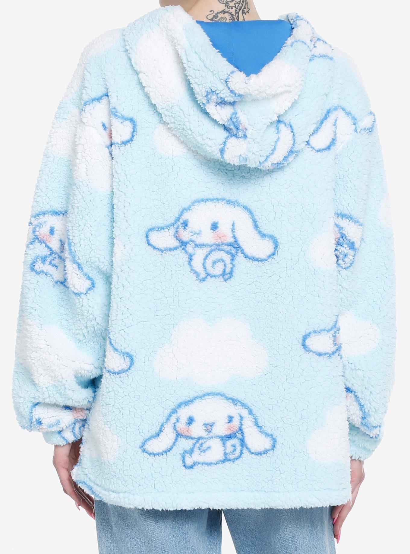 Cinnamoroll Sherpa Girls Oversized Hoodie, MULTI, alternate