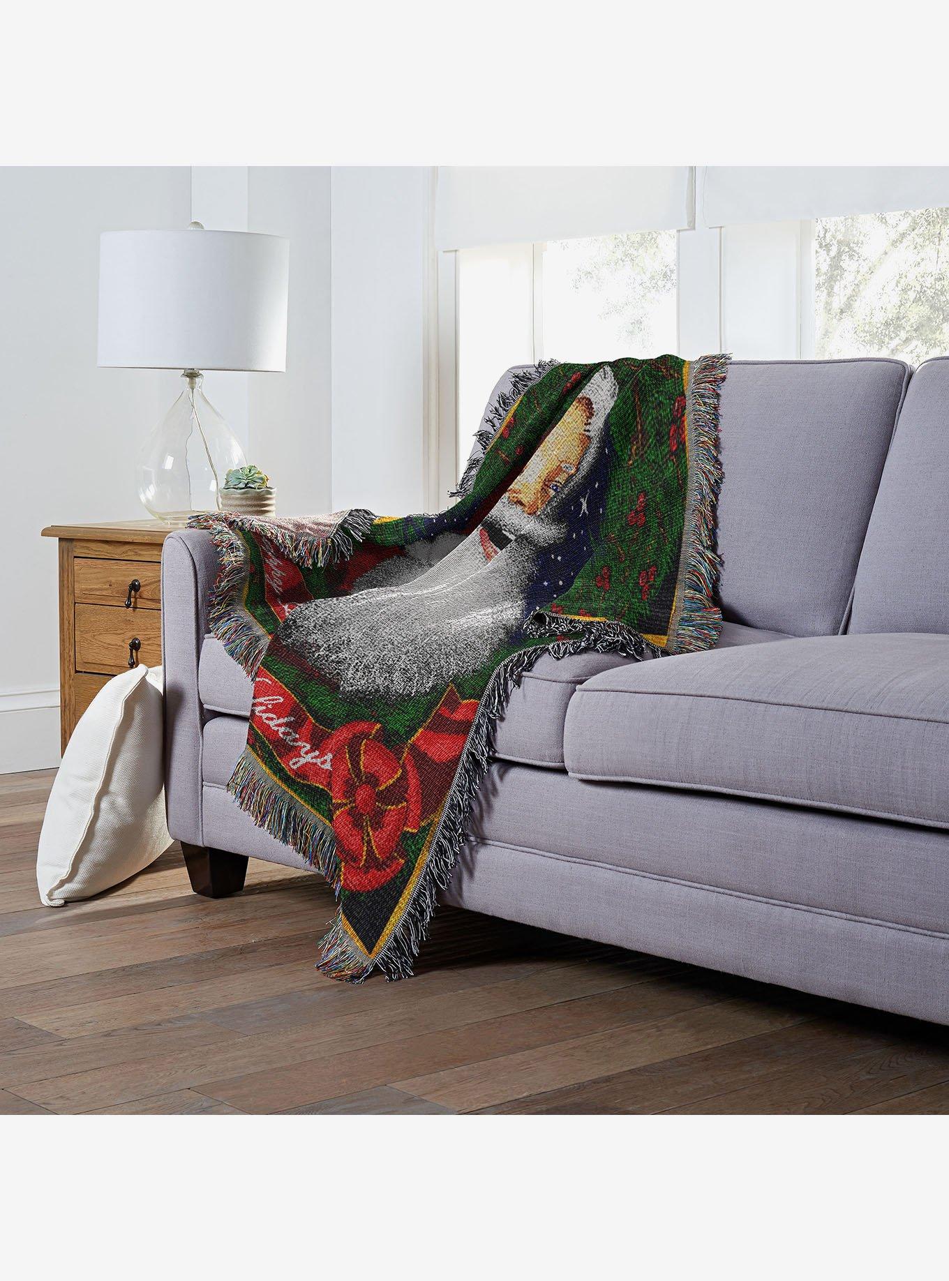 Howdy Santa Holiday Woven Tapestry Throw Blanket, , hi-res