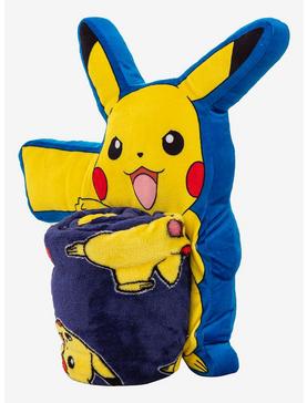Pokemon Lightning Zap Character Hugger Pillow And Silk Touch Throw Set, , hi-res