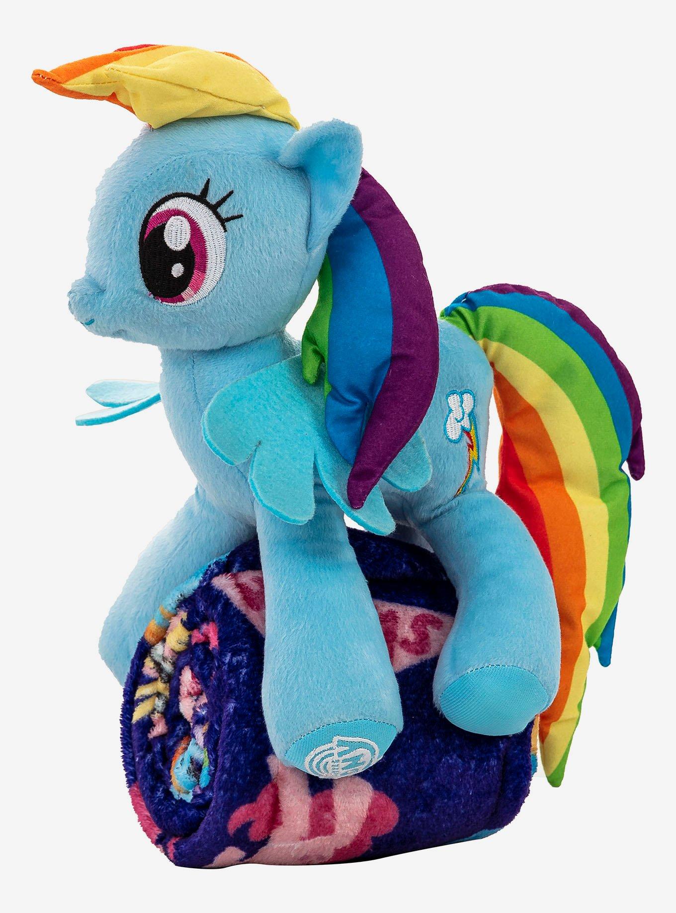 My Little Pony Cute Rainbow Dash Character Hugger Pillow & Silk Touch Throw Set, , hi-res