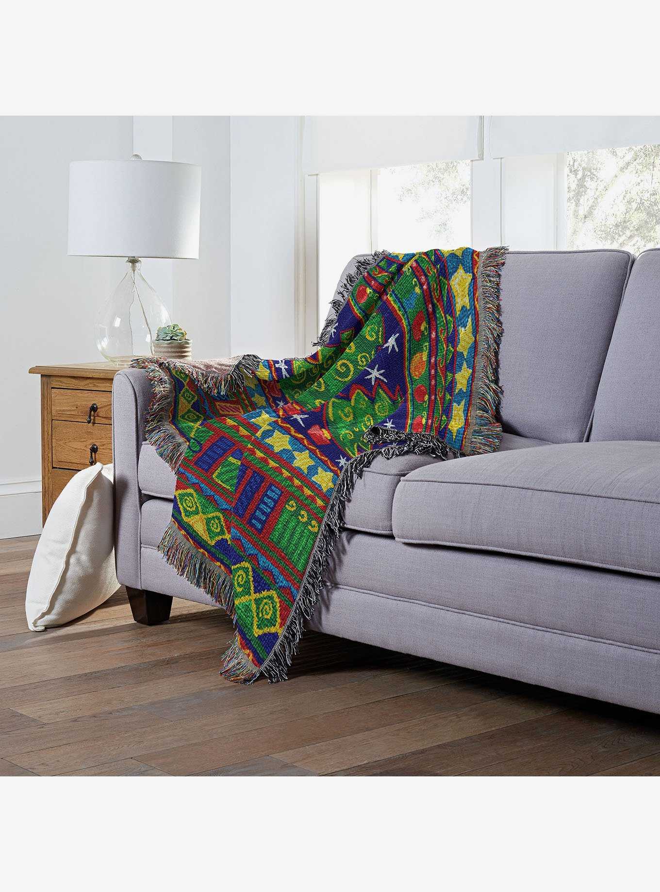 Tree Festivity Holiday Woven Tapestry Throw Blanket, , hi-res