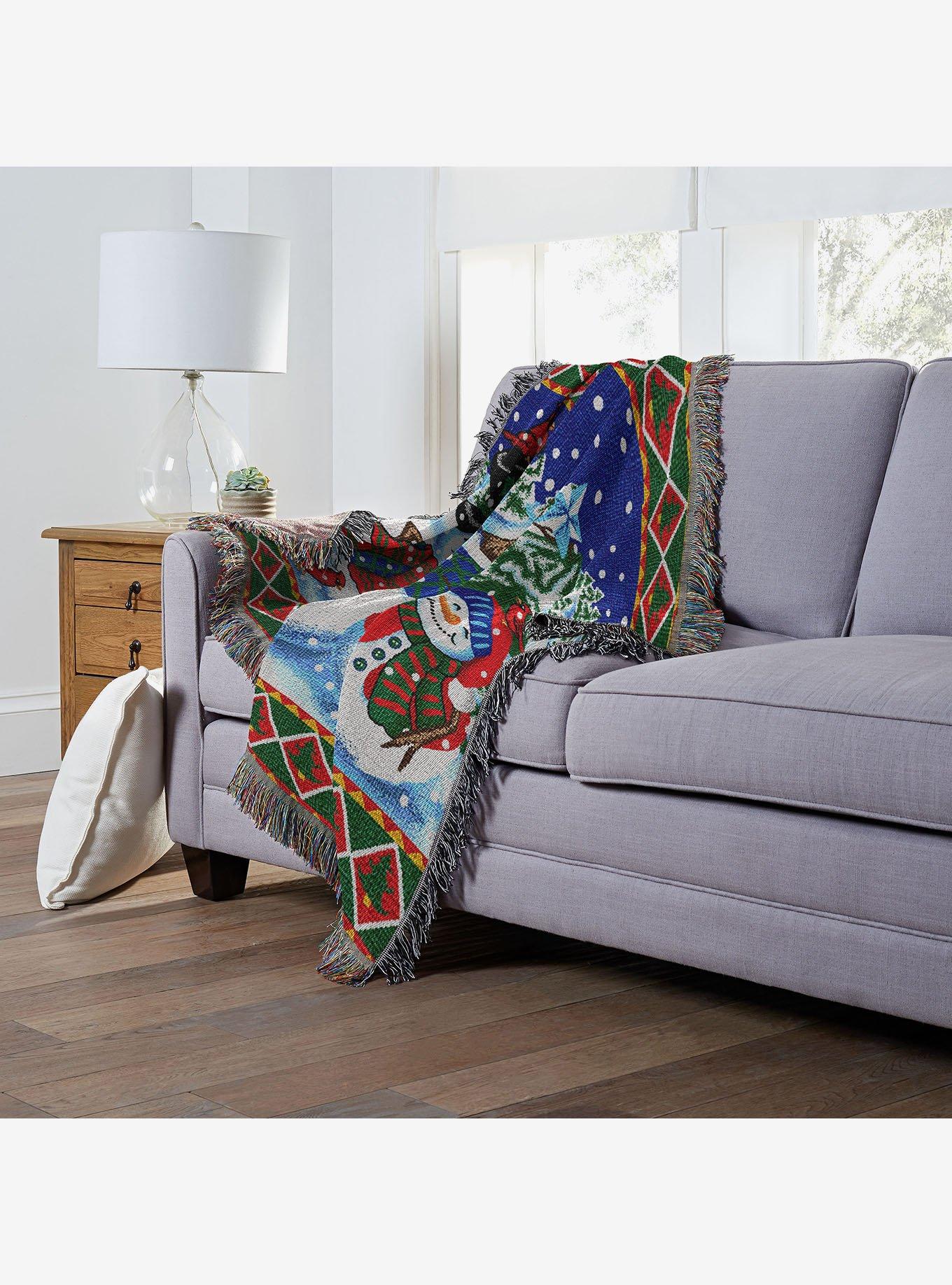 Winter Pals Holiday Woven Tapestry Throw Blanket, , alternate