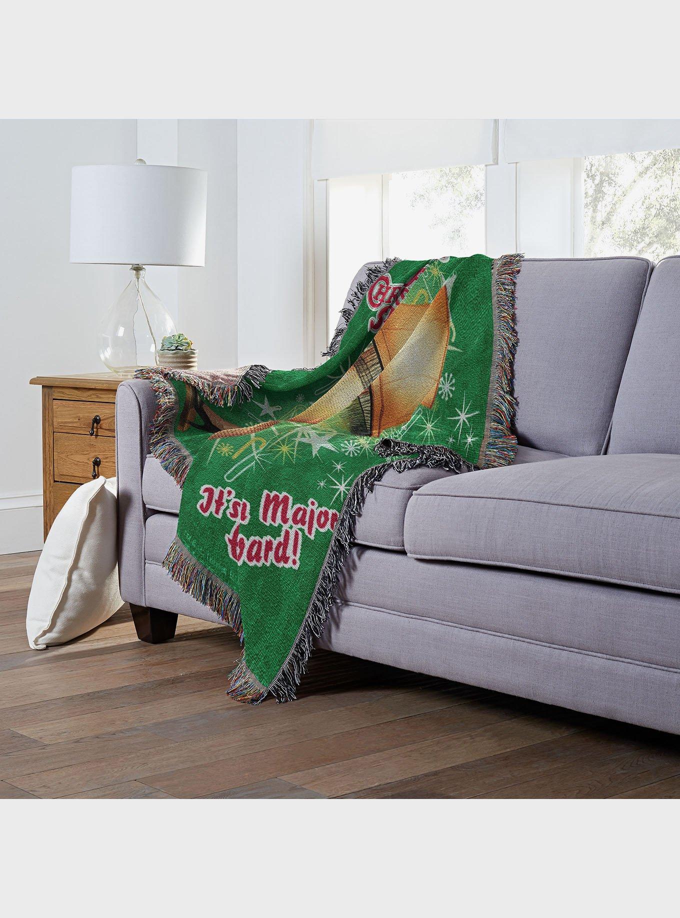 A Christmas Story Holiday Leg Lamp Woven Tapestry Throw Blanket